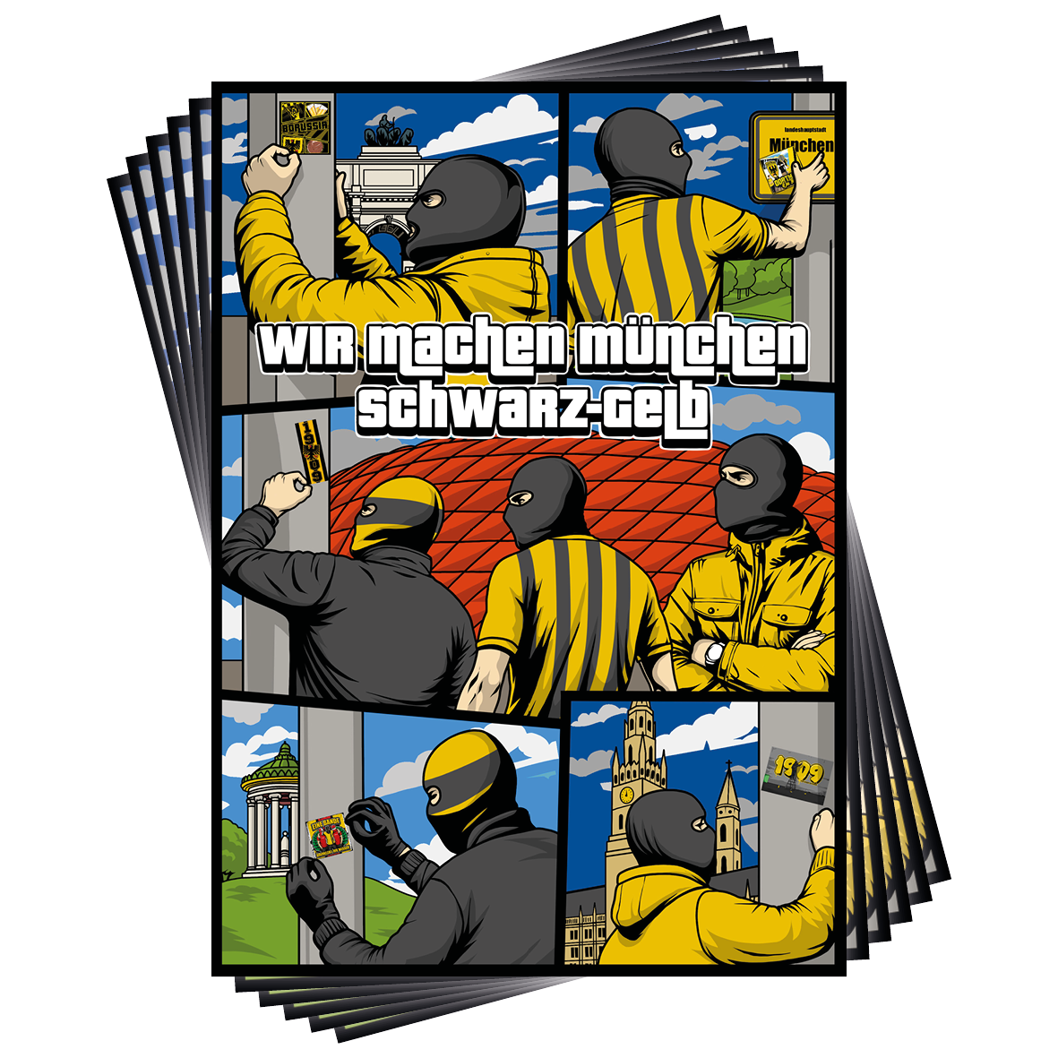 München ist Schwarz-Gelb | 30 stk.